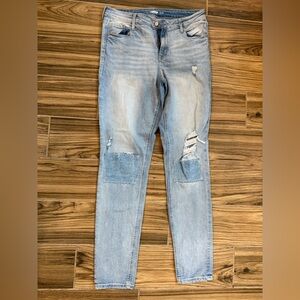Old Navy Light Blue Distressed Women’s Jeans 12 Tall
